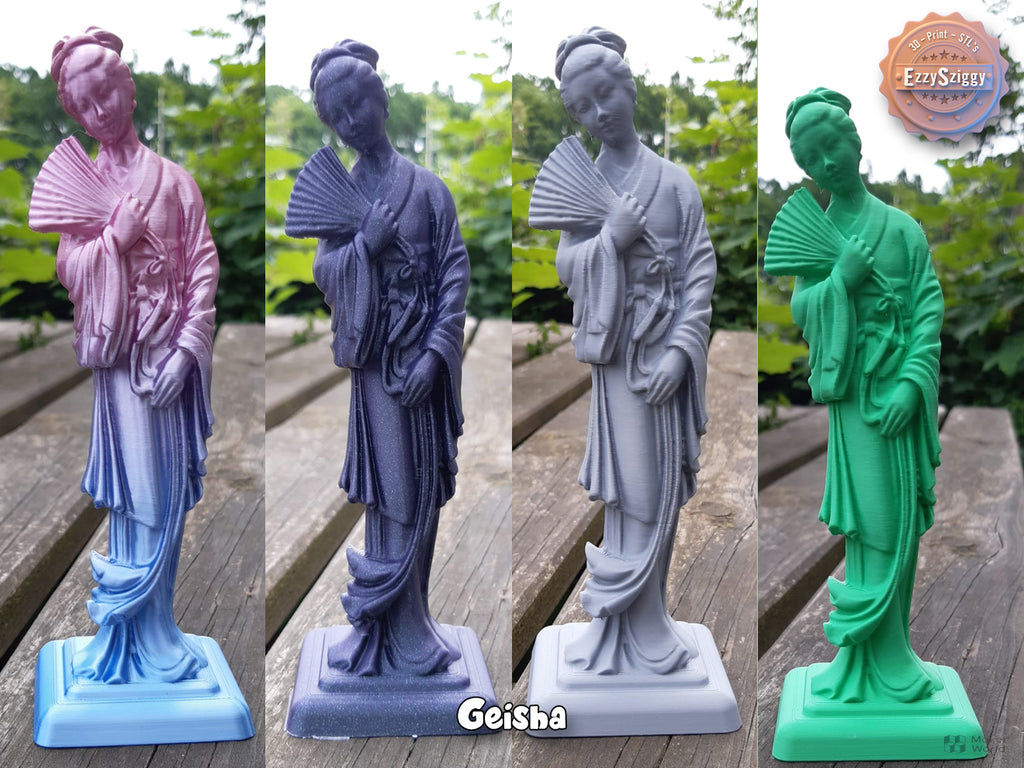Geisha Figur Deko Statue Skulptur Dekoration Geschenk Vitrine Wohnzimmer