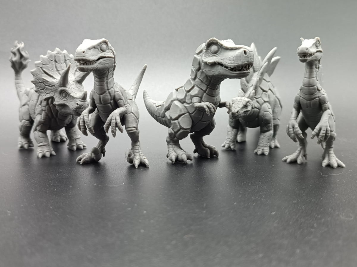 Lava-Dino-Trupp 5 niedliche Vulkan-Dinosaurier Figur Deko