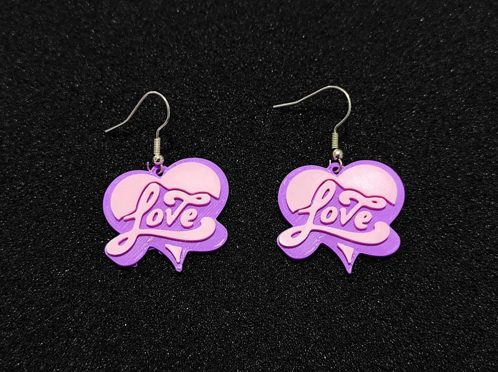 Ohrringe Valentinstag Ohrhänger leicht Damen Mädchen Schmuck Liebe