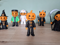 Kürbis Gentleman Süße Halloween-Figur Deko Statue Grusel Gothic Horror süß