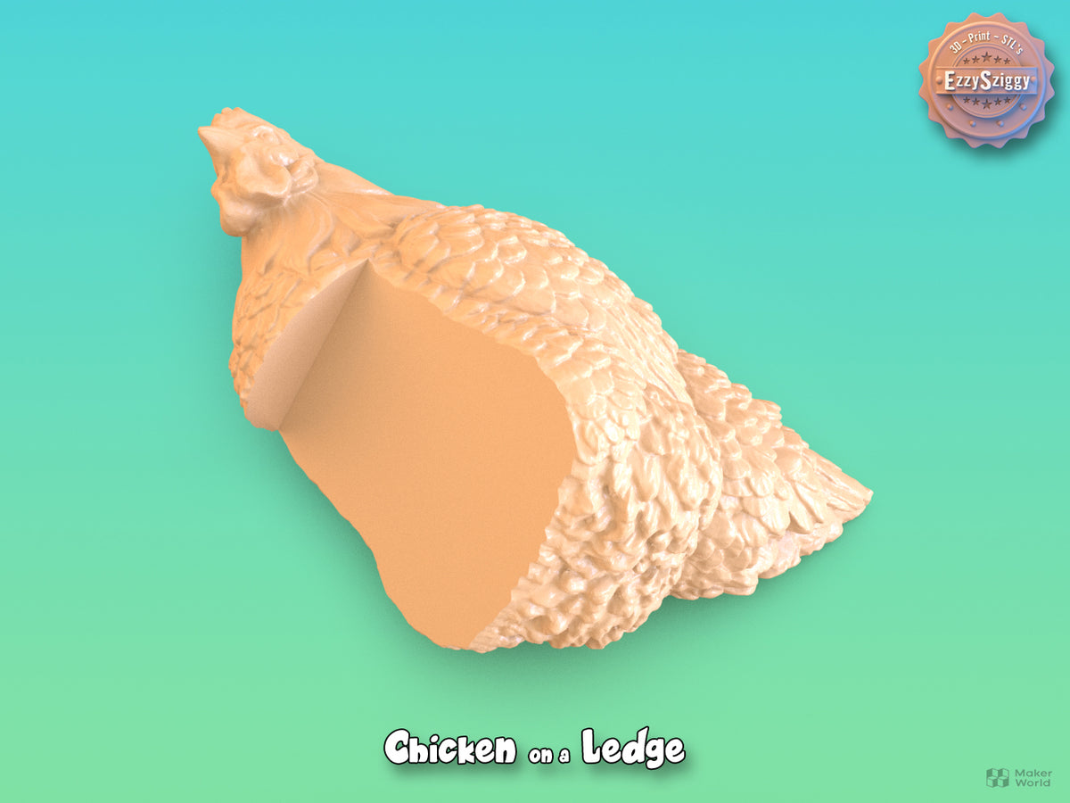 Huhn auf einem Sims Figur Deko Statue Ostern Osterdeko Frühling Tierfigur