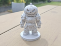 Kürbisritter Halloween-Krieger Figur Deko Statue Grusel Gothic Horror süß