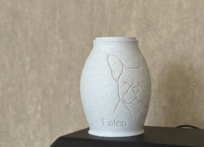 Tierurne Französische Bulldogge Linien-Design