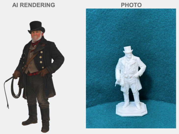 Kutscher (Älter) Mysteriöse Figur Deko Statue Puppenhaus Miniatur Diorama