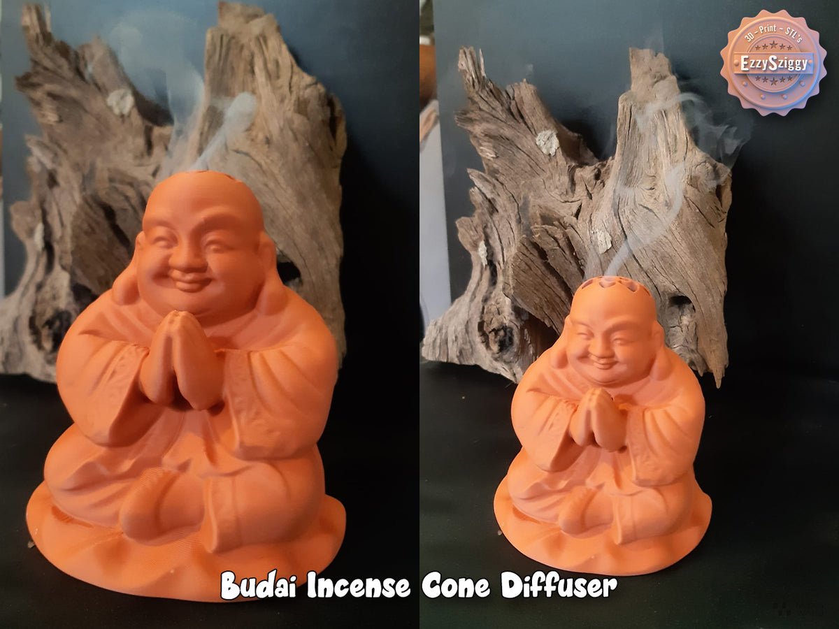 Budai Räucherkegel-Diffusor Figur Deko Statue Skulptur Dekoration Geschenk