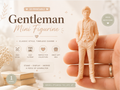 Elegante Gentleman Miniaturfigur Deko Statue Skulptur Dekoration Geschenk