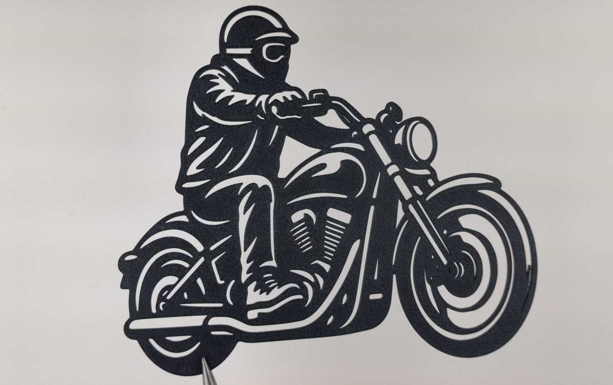 Motorradfahrer 2D Wandkunst Wandbild Wanddeko Wanddekoration Fantasy Deko