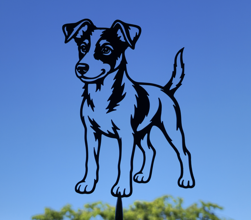 Jack Russell Terrier Wandkunst Wandbild Wanddeko Wanddekoration Tierfigur
