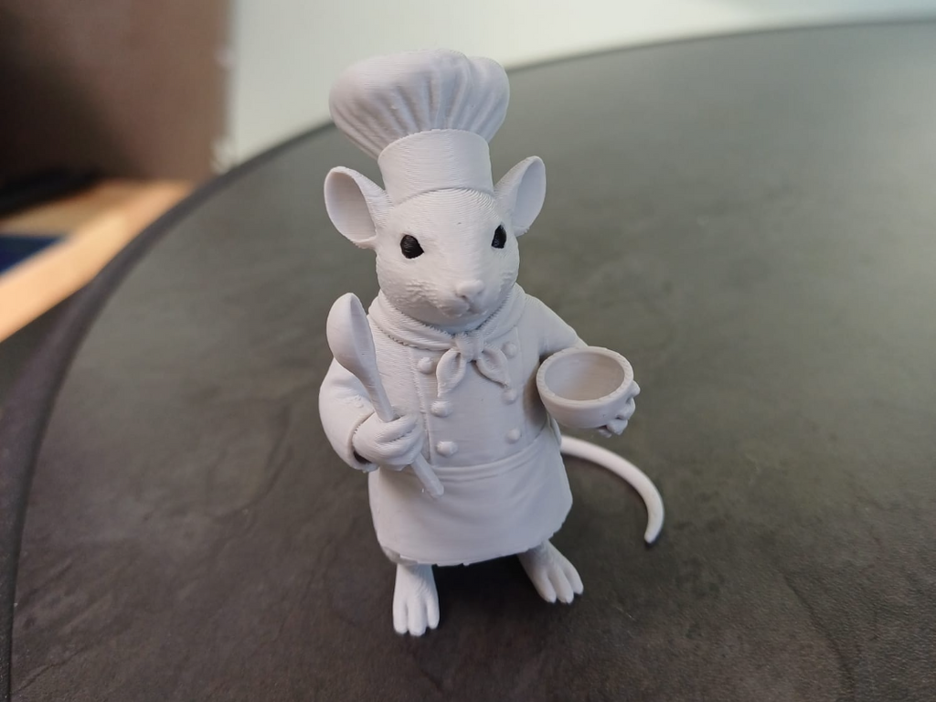 Kochmaus-Figur Deko Statue Fantasy Mittelalter Rollenspiel Sammlerfigur