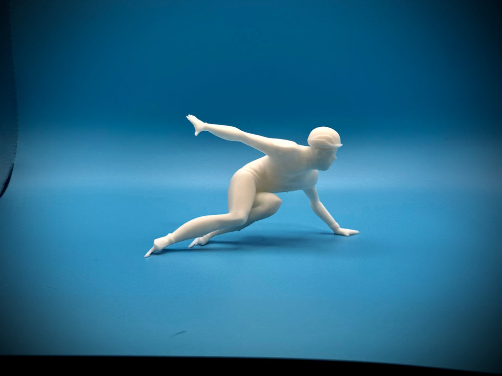 Figur Eisschnellläufer Schreibtischdeko