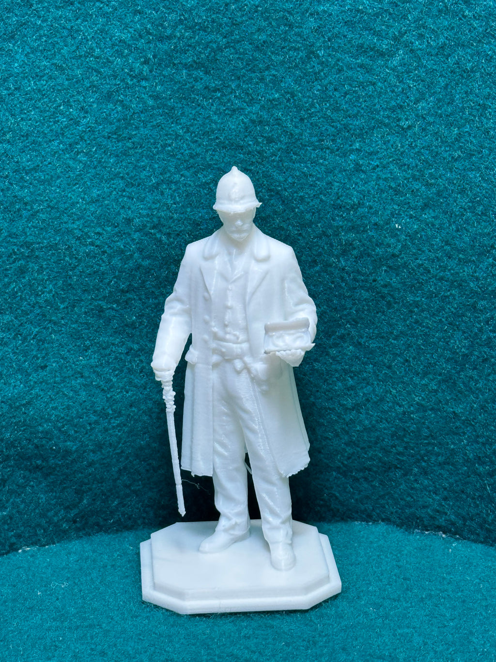 Polizeiinspektor Mysteriöse Figur Deko Statue Puppenhaus Miniatur Diorama