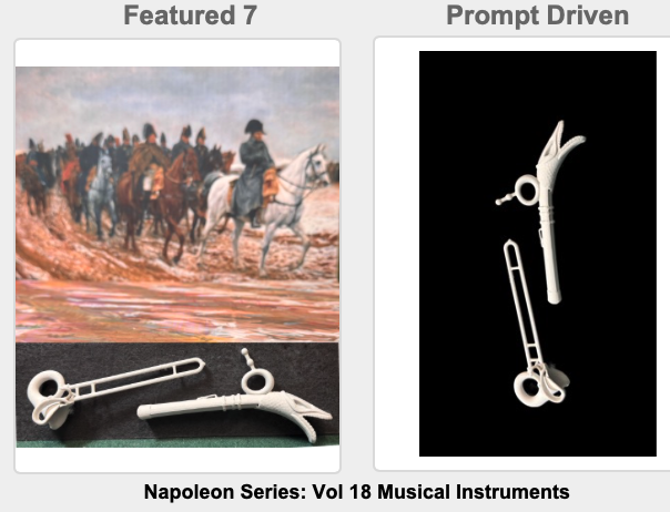 Napoleon-Serie Band 18 Musikinstrumente Figur Deko Statue Puppenhaus Vitrine