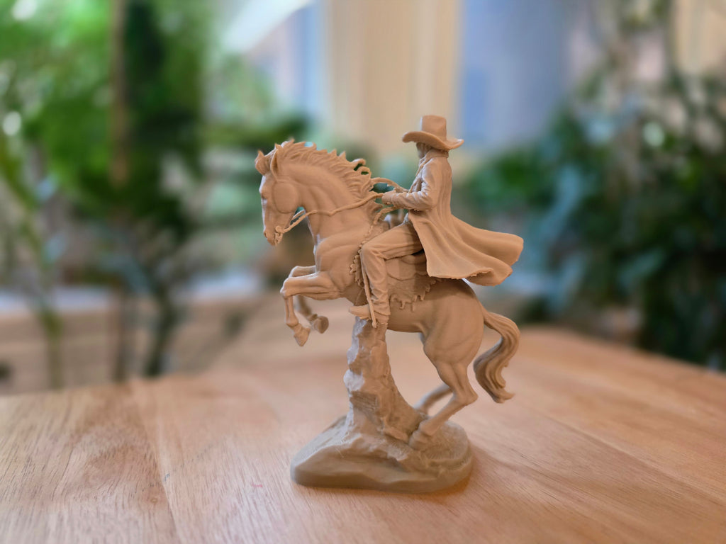 Cowboy Western Skulptur Bronze-Optik