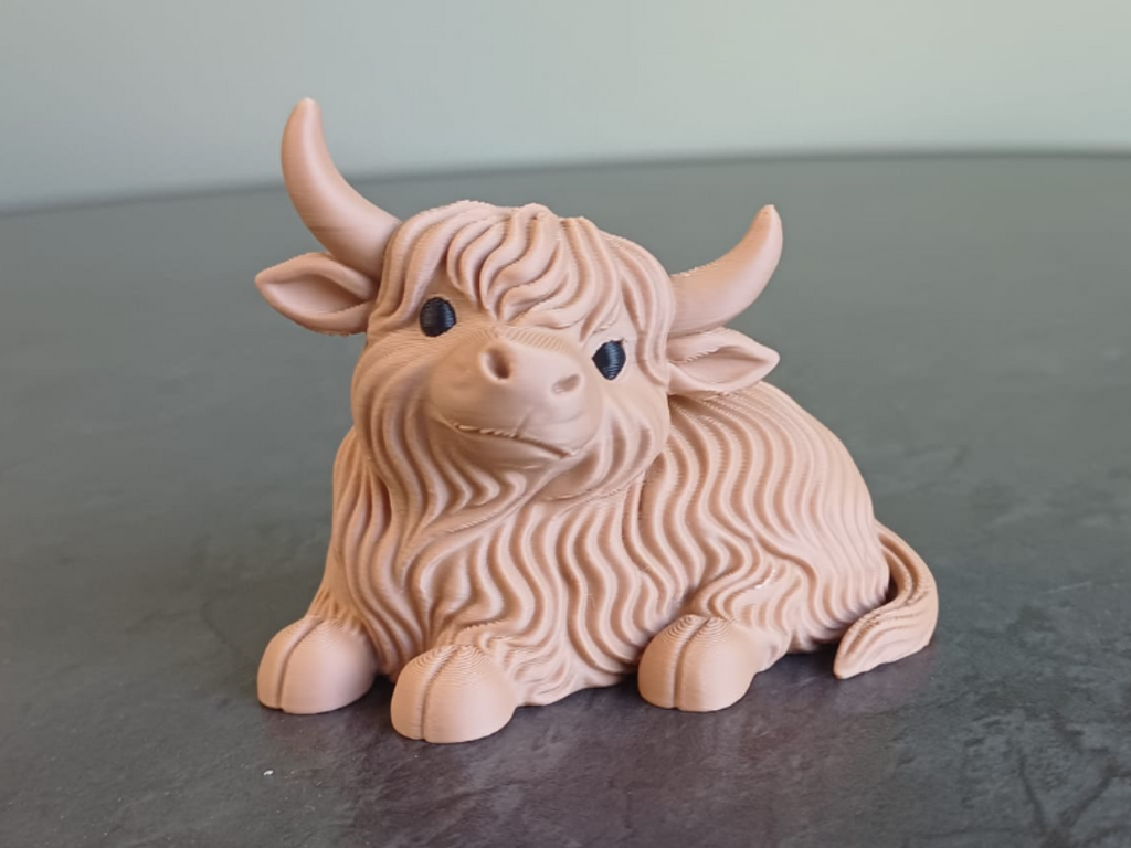 Niedliche Hochlandrinderfigur Deko Statue Tierfigur Tiere Tierliebhaber