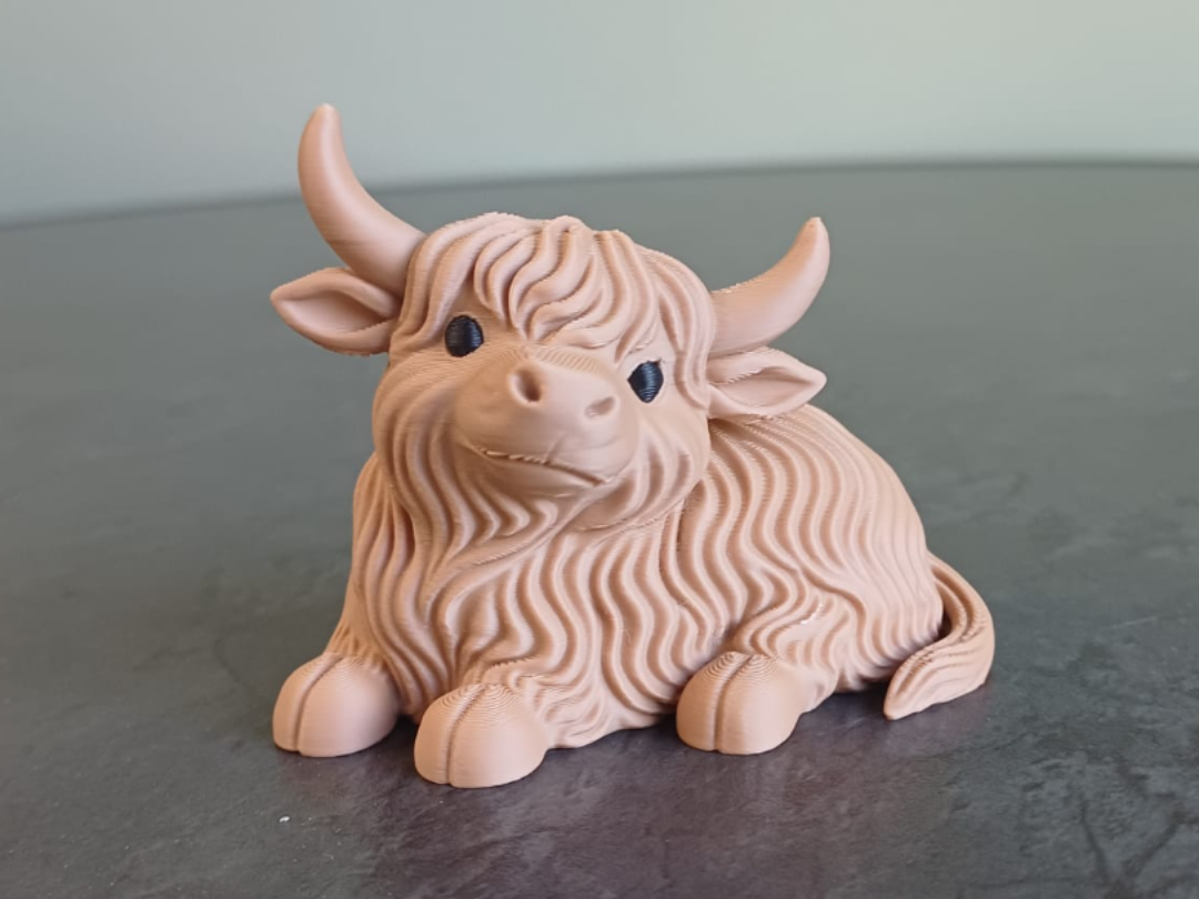 Niedliche Hochlandrinderfigur Deko Statue Tierfigur Tiere Tierliebhaber