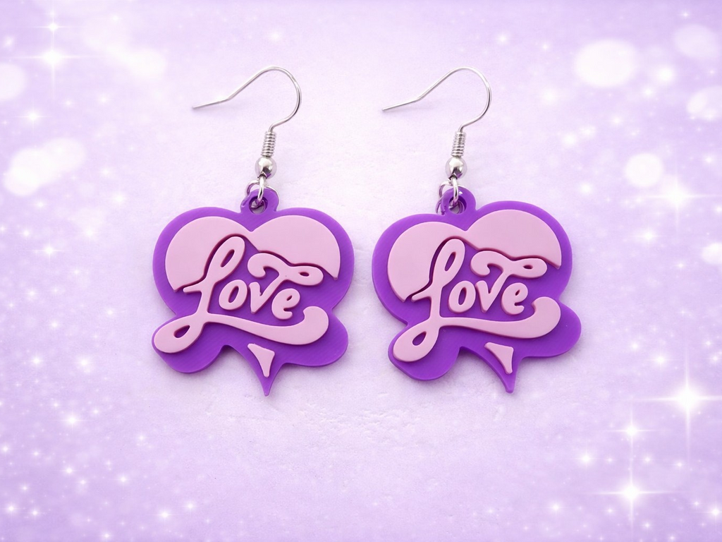 Ohrringe Valentinstag Ohrhänger leicht Damen Mädchen Schmuck Liebe