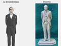 Nachbars Butler Thomas Whitlock Figur Deko Statue Puppenhaus Miniatur
