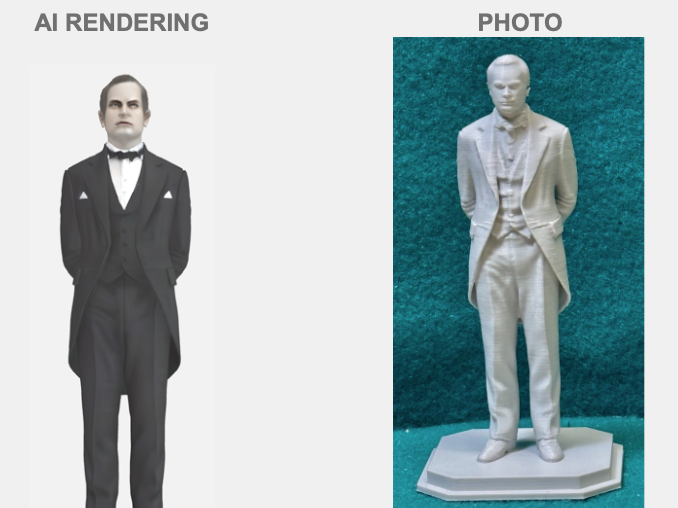 Nachbars Butler Thomas Whitlock Figur Deko Statue Puppenhaus Miniatur