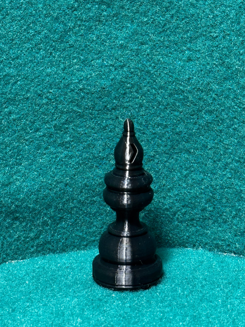 Obsidian Schachset Gegner des Faux-Eichen-Schachsets Schachspiel Miniatur