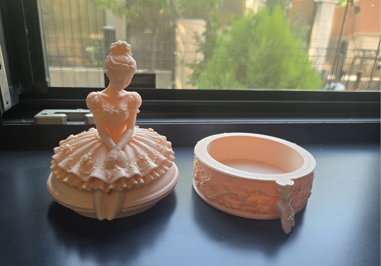 Ballerina Schmuckschatulle Elegante Dekorative Box Figur Deko Statue