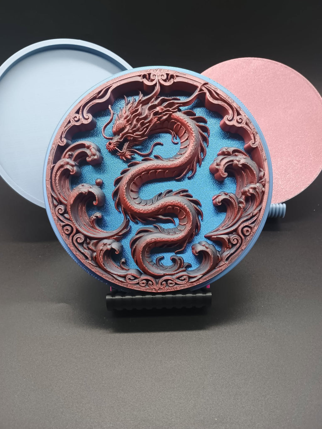 Geschichtete chinesische Drachen-Wandkunst-Deko
