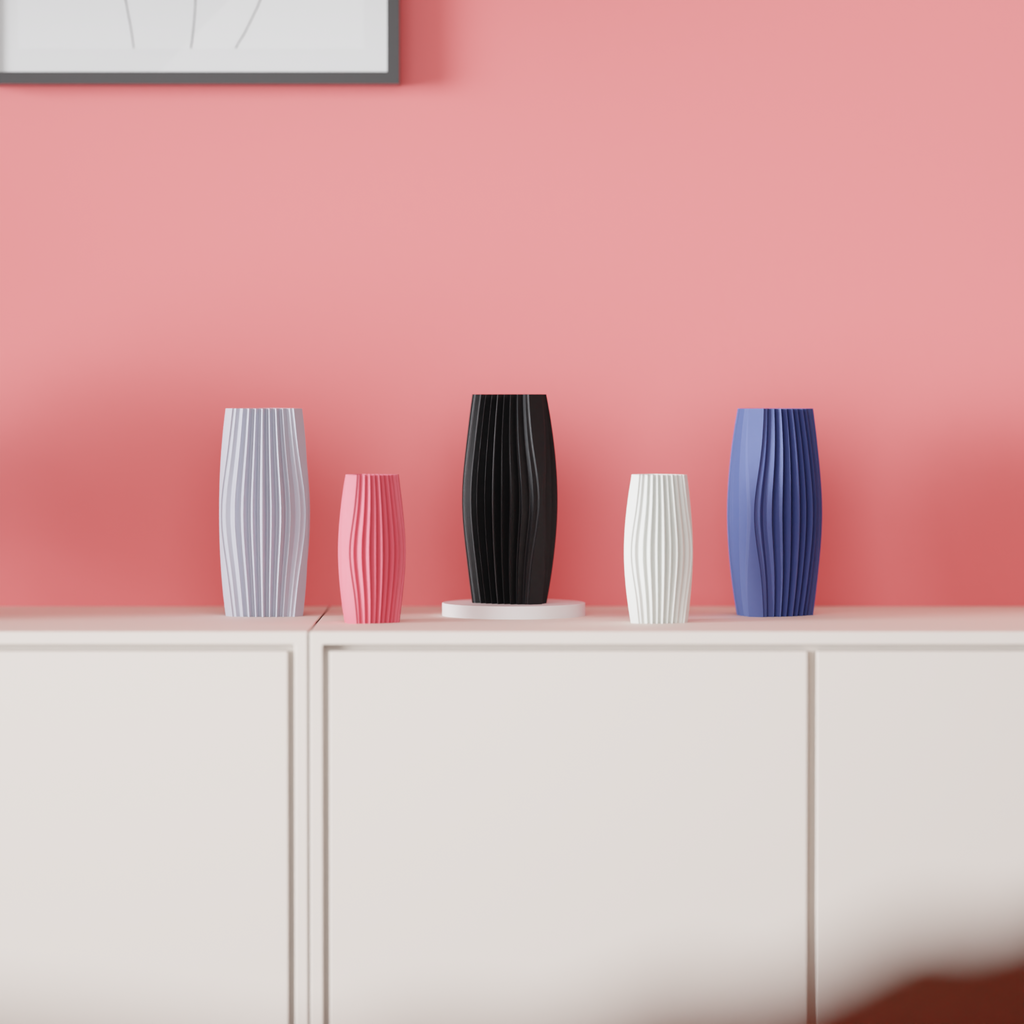 Vase Dreifach-Wellen - Modern