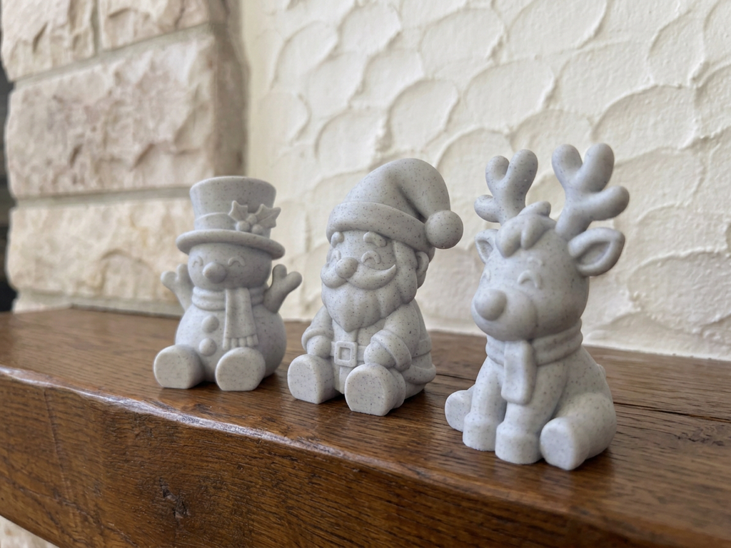 Weihnachtsfiguren Set 3-teilig Deko
