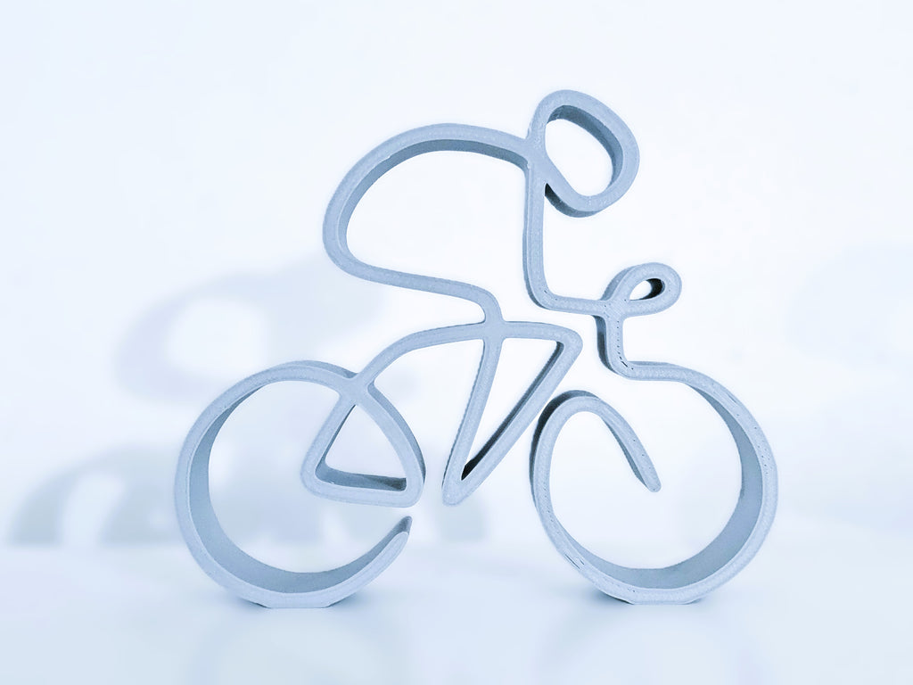 Fahrrad Linienkunst Skulptur