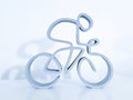 Fahrrad Linienkunst Skulptur