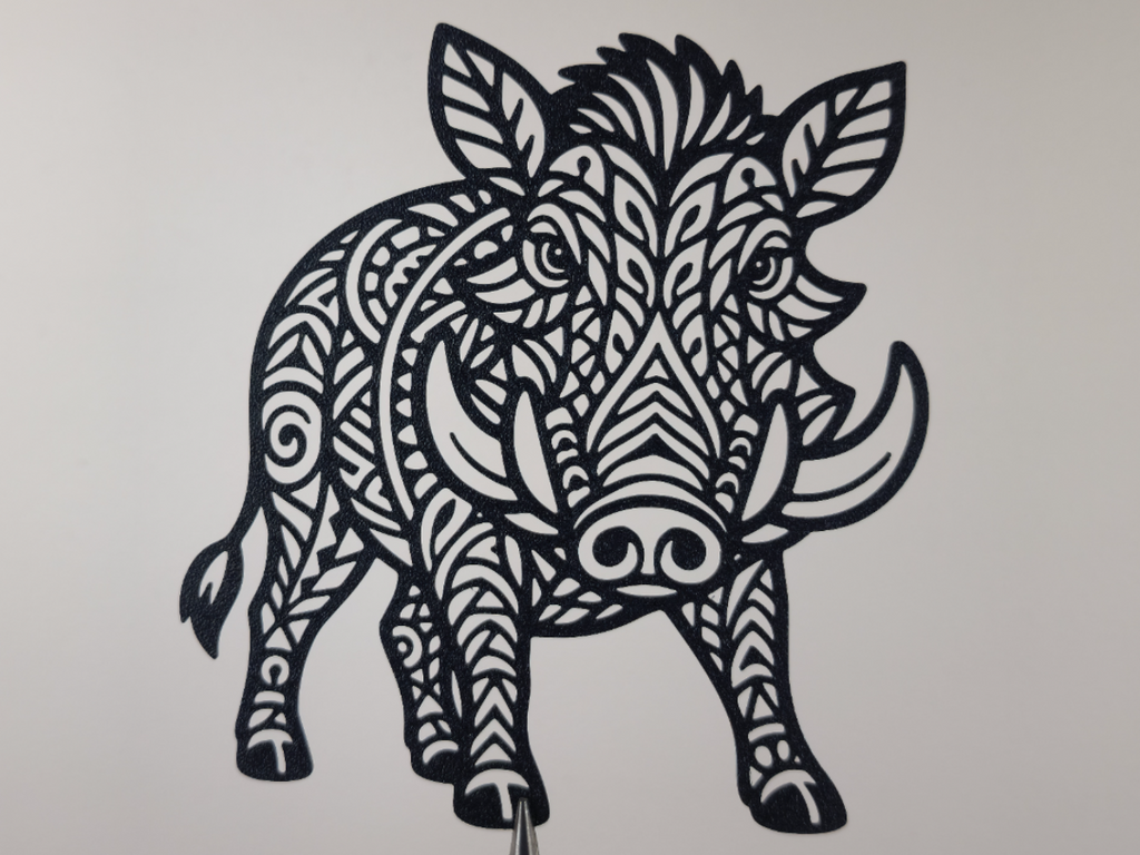 Tribales Wildschwein Wandkunst Wandbild Wanddeko Wanddekoration Wohnzimmer