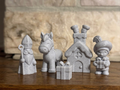 Nikolaus Figuren Set 5-teilig Deko