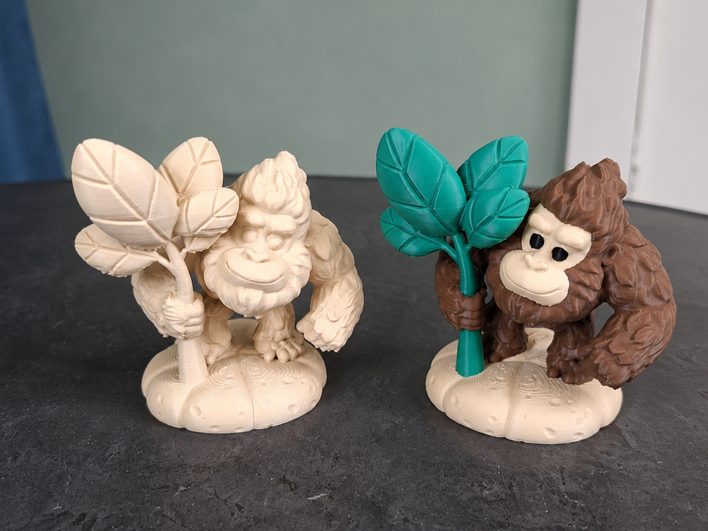 Niedliche Gorilla-Figur Dschungel-Dekoration Deko Statue Weihnachten Tiere