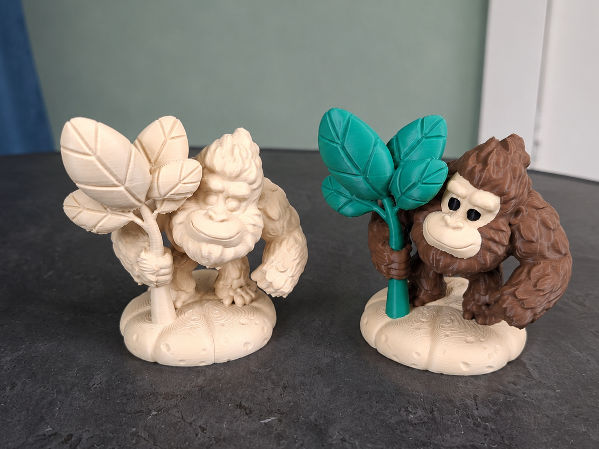 Niedliche Gorilla-Figur Dschungel-Dekoration Deko Statue Weihnachten Tiere