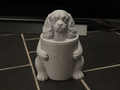 Deko-Dose Cavalier King Charles mit Deckel