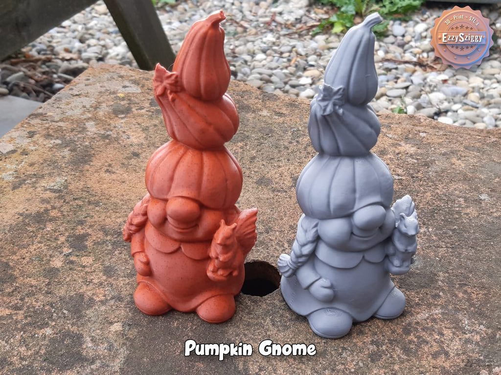 Kürbis-Gnom Figur Deko Statue Halloween Grusel Gothic Horror Gartenzwerg