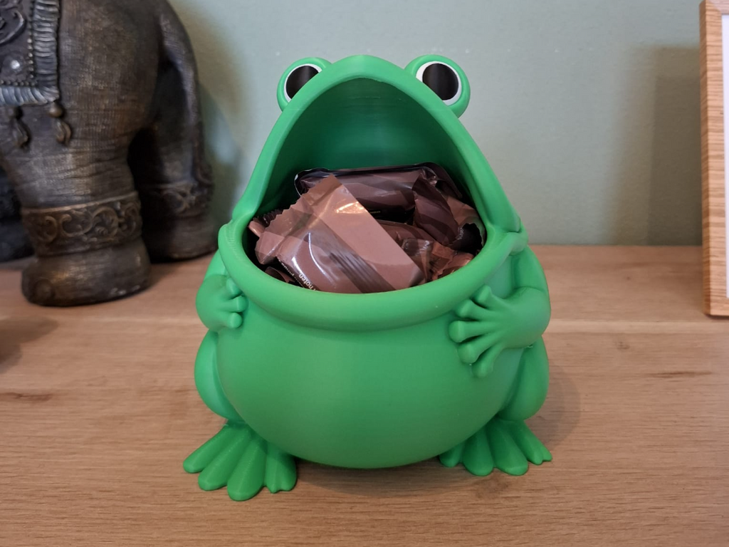 Chompy der Frosch Frosch-Aufbewahrungsschale & Süßigkeitenhalter Figur Deko
