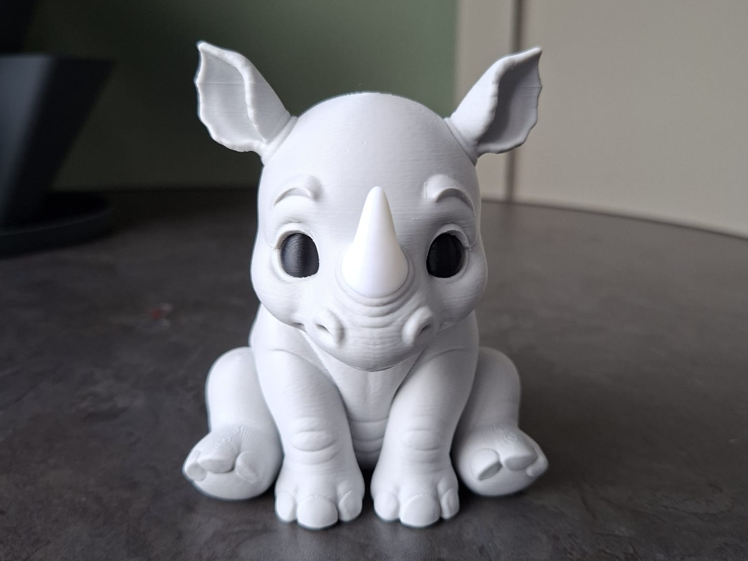 Süßes Baby Nashorn Figur Deko Statue Tierfigur Tiere Tierliebhaber süß