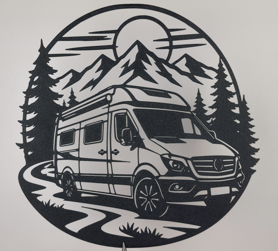 Wohnmobil Abenteuer Wandkunst Deko Wandbild Wanddeko Wanddekoration Advent
