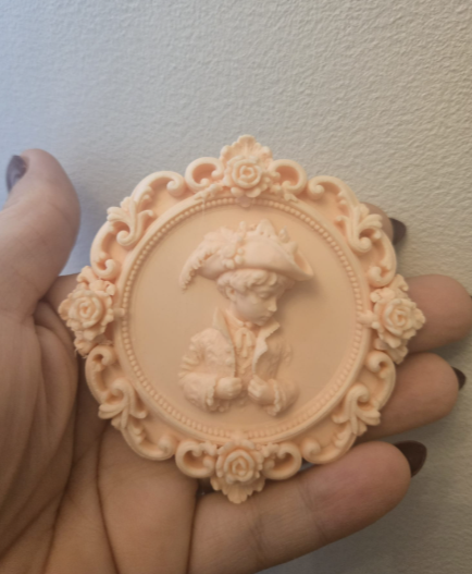 Viktorianisches Kamee-Ornament Elegante Barock-Dekoration Figur Deko