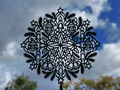 Weihnachtsornament Mandala Wandkunst Wandbild Wanddeko Wanddekoration Deko