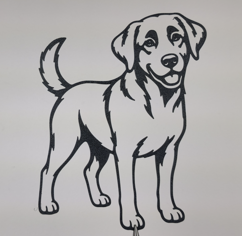 Labrador Retriever Wandkunst Wandbild Wanddeko Wanddekoration Tierfigur