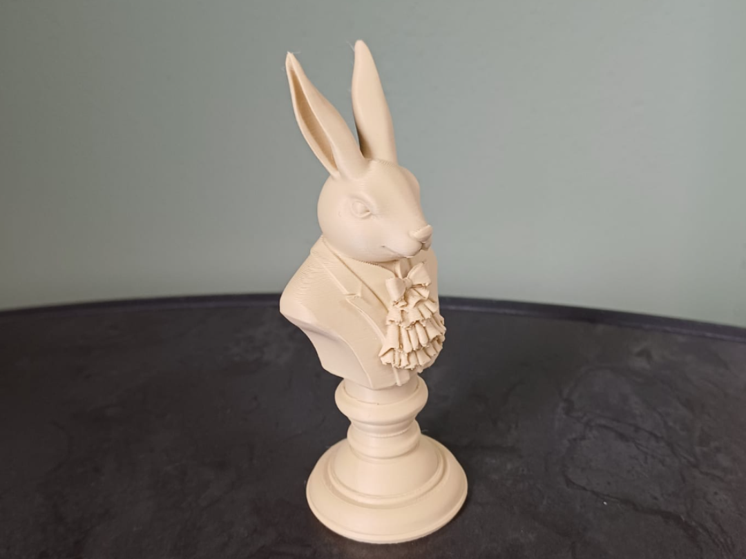 Gentleman-Kaninchenbüste Dekorative Hasenstatue Figur Deko Ostern Frühling