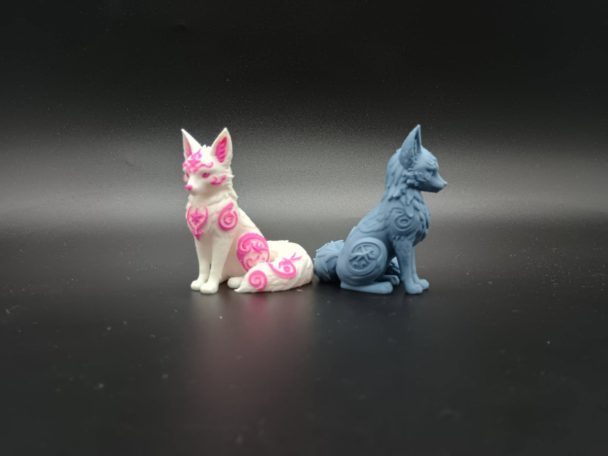 Mehrfarbige Sternenlicht-Fuchs-Figur