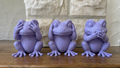 Nichts hören, sehen, sagen Figuren-Set Frösche