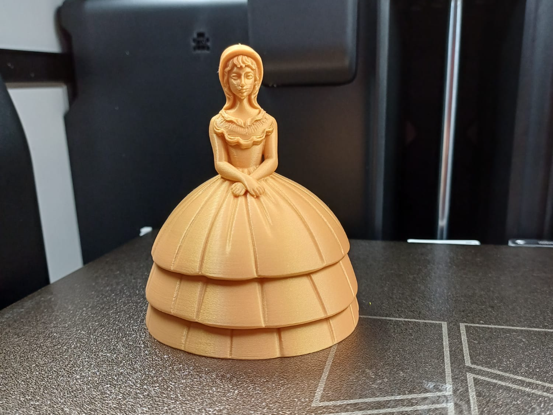 Elegante viktorianische Damenfigur Deko Statue Puppenhaus Miniatur Diorama