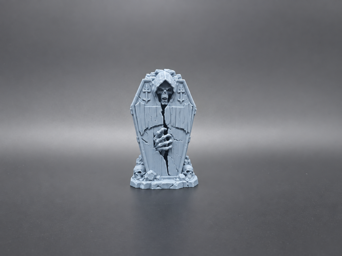 Halloween Sarg Grabstein Figur Deko