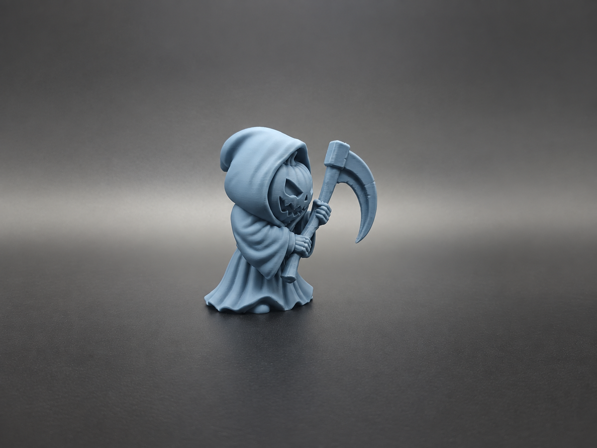 Grim Grin Chibi Kürbiskürbis-Sensenmann Figur Deko