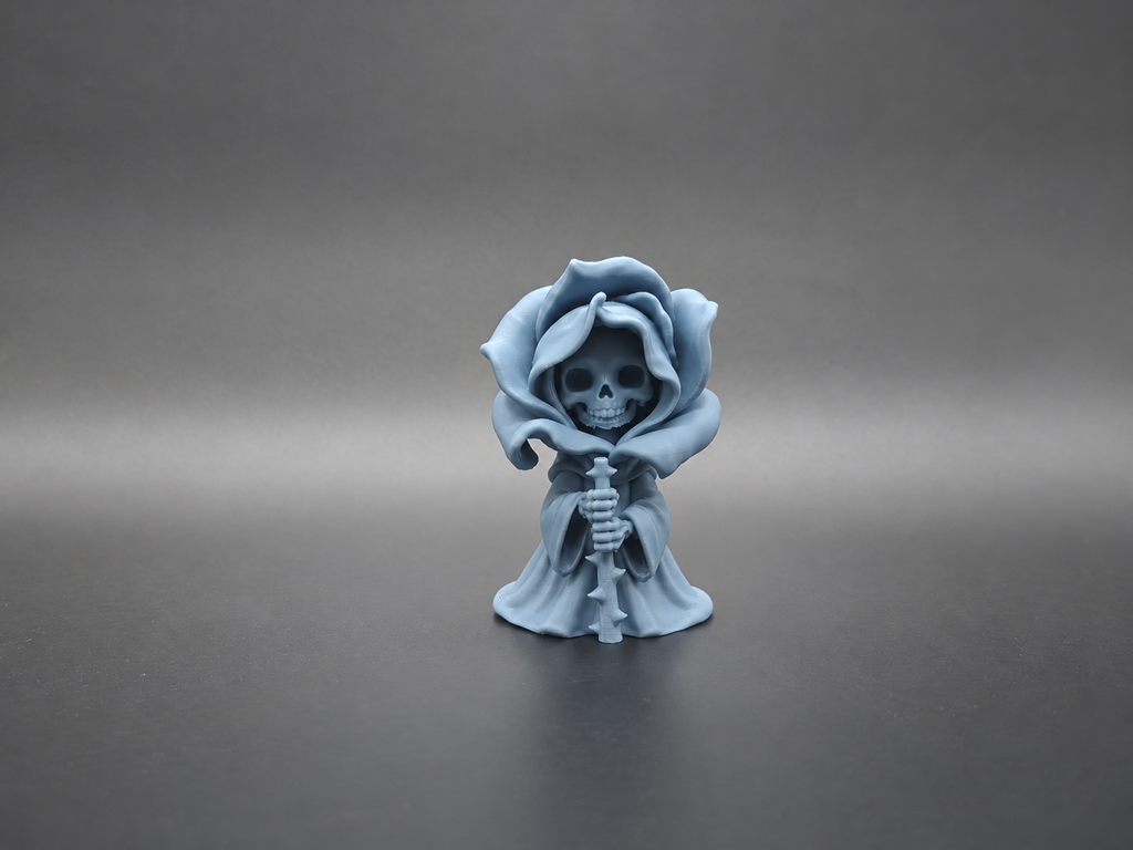 Blütenblätter des Jenseits Halloween Rosen Sensenmann Figur Deko