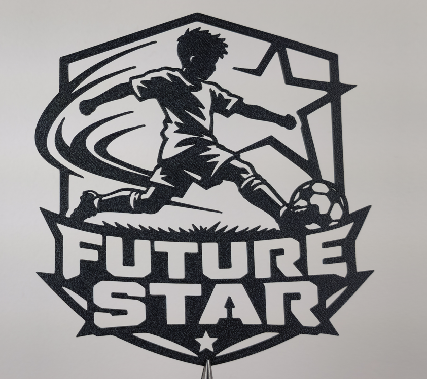 Future Star Fußball Wandkunst Dekoration Wandbild Wanddeko Wanddekoration