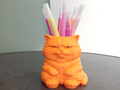 Grumpy Cat Stifthalter Niedlicher Schreibtisch-Organizer Figur Deko Statue